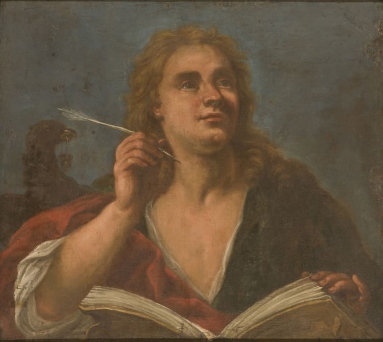 Unknown artist, “John the Evangelist” (18th century), Oil on canvas