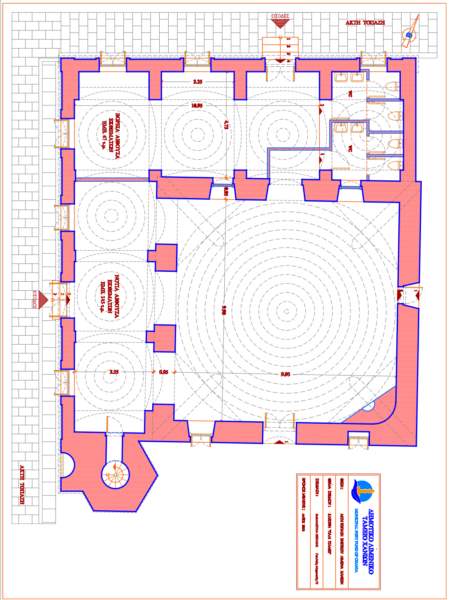 Top view of the Event Hall Glass Mosque